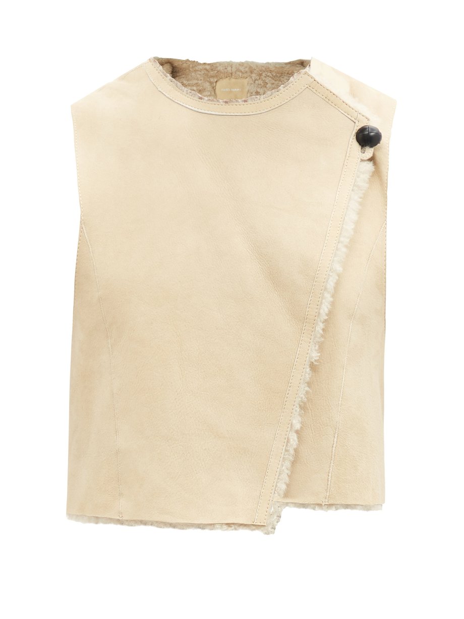 Cassylia reversible shearling gilet White Isabel Marant | MATCHESFASHION FR