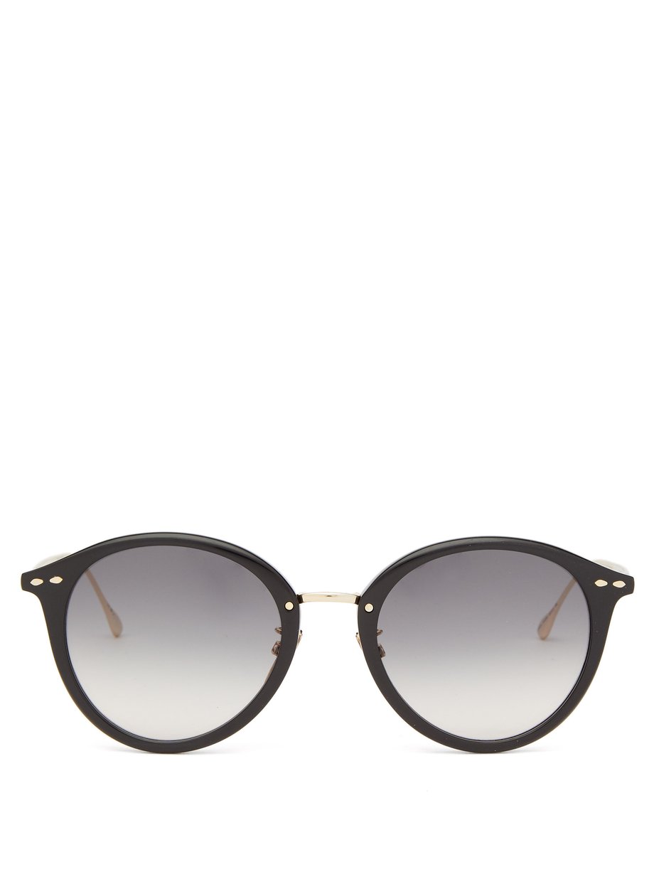 Black Windsor round acetate sunglasses | Isabel Marant | MATCHESFASHION UK