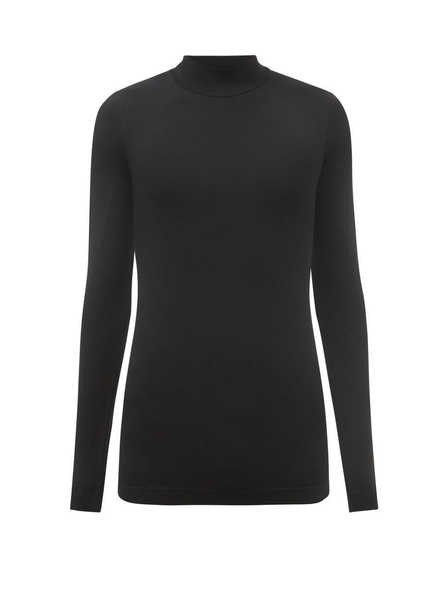 Black Owen modal-blend base-layer long-sleeved T-shirt | Fusalp ...