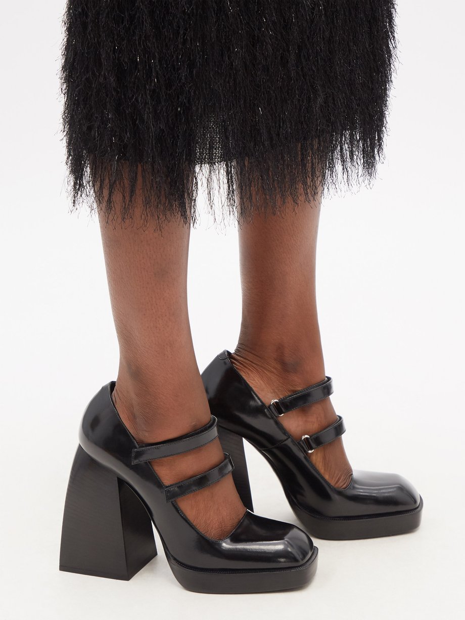 Camille | NODALETO Bulla Babies patent-leather Mary Jane pumps