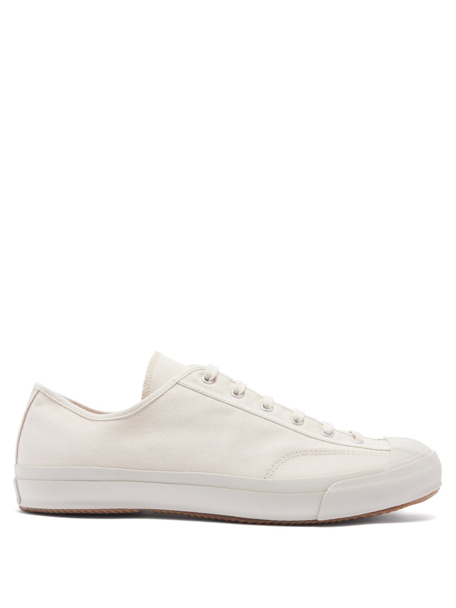 Moonstar White Gym Classic vulcanised-rubber canvas trainers