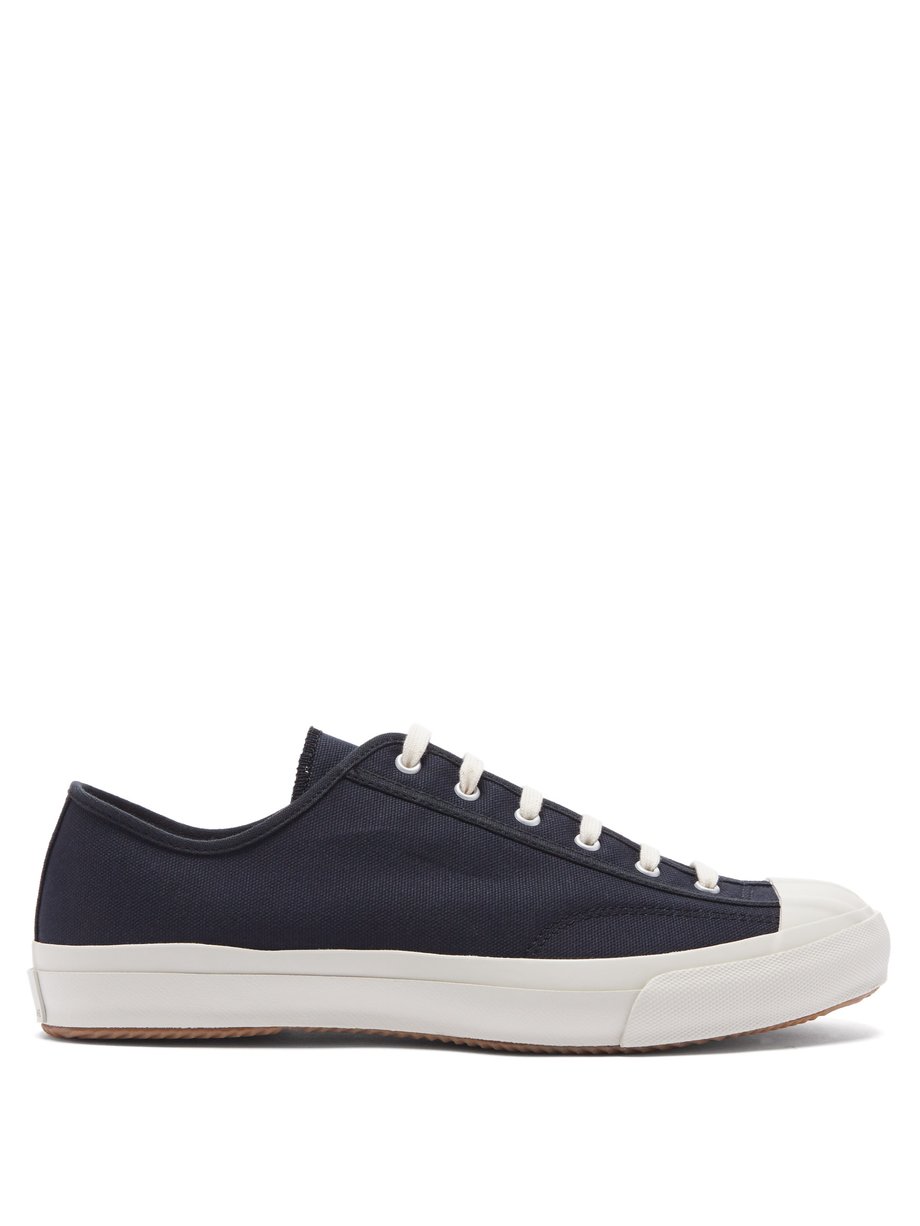 Moonstar Navy Gym Classic vulcanised-rubber canvas trainers