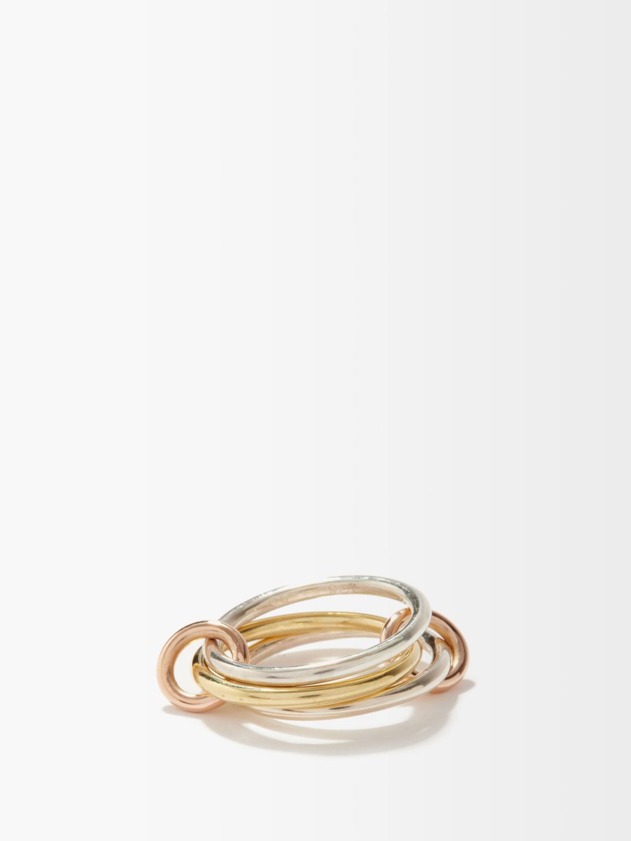 Metallic Solarium MX 18kt gold & sterling-silver ring | Spinelli
