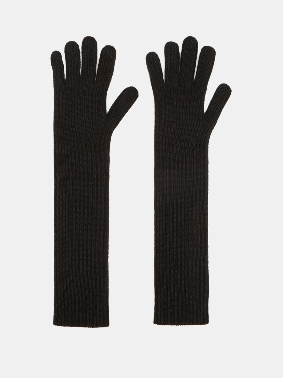 cashmere long gloves