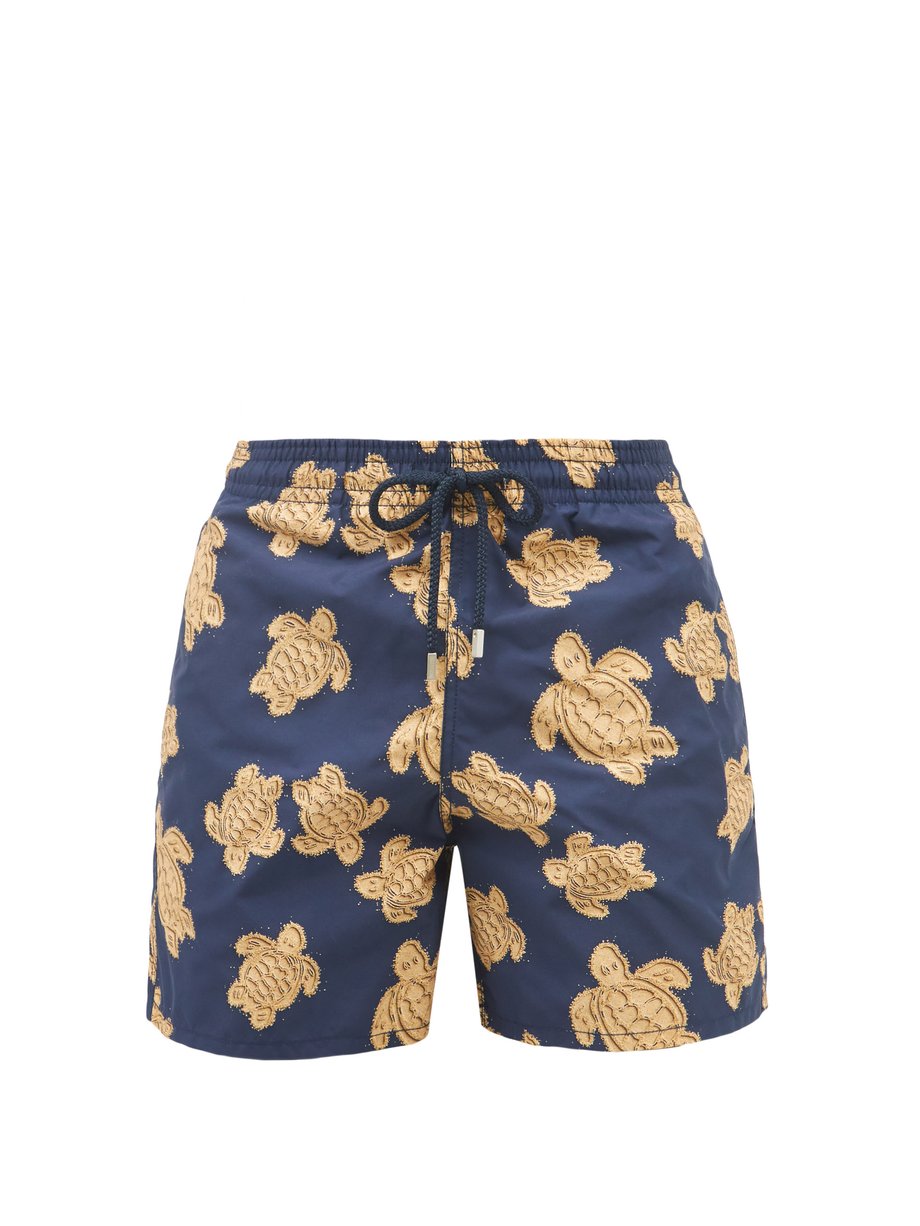 L Vilebrequin Yellow Vilebrequin with Flower Pattern Shorts 