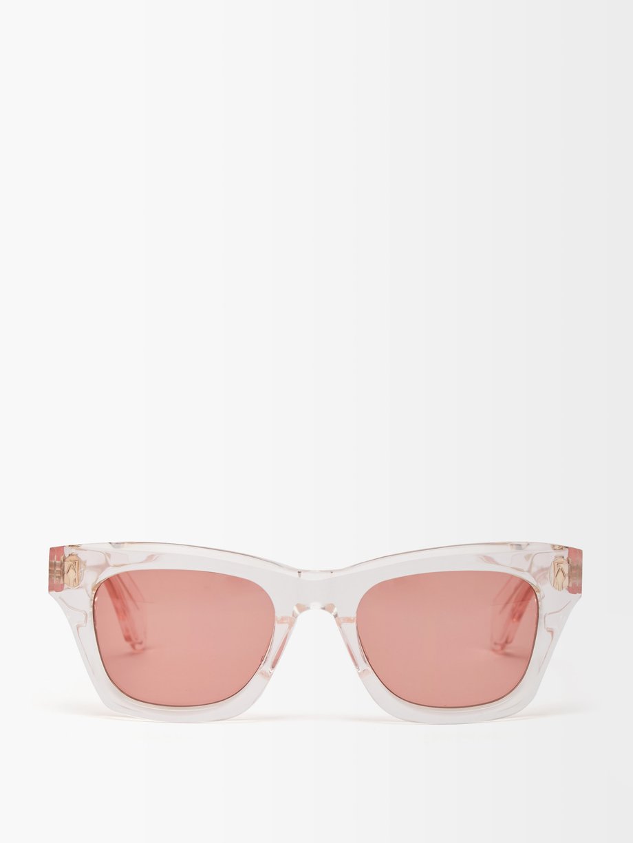 Jacques Marie Mage Pink Dealan square acetate sunglasses | 매치스패션, 모던 ...