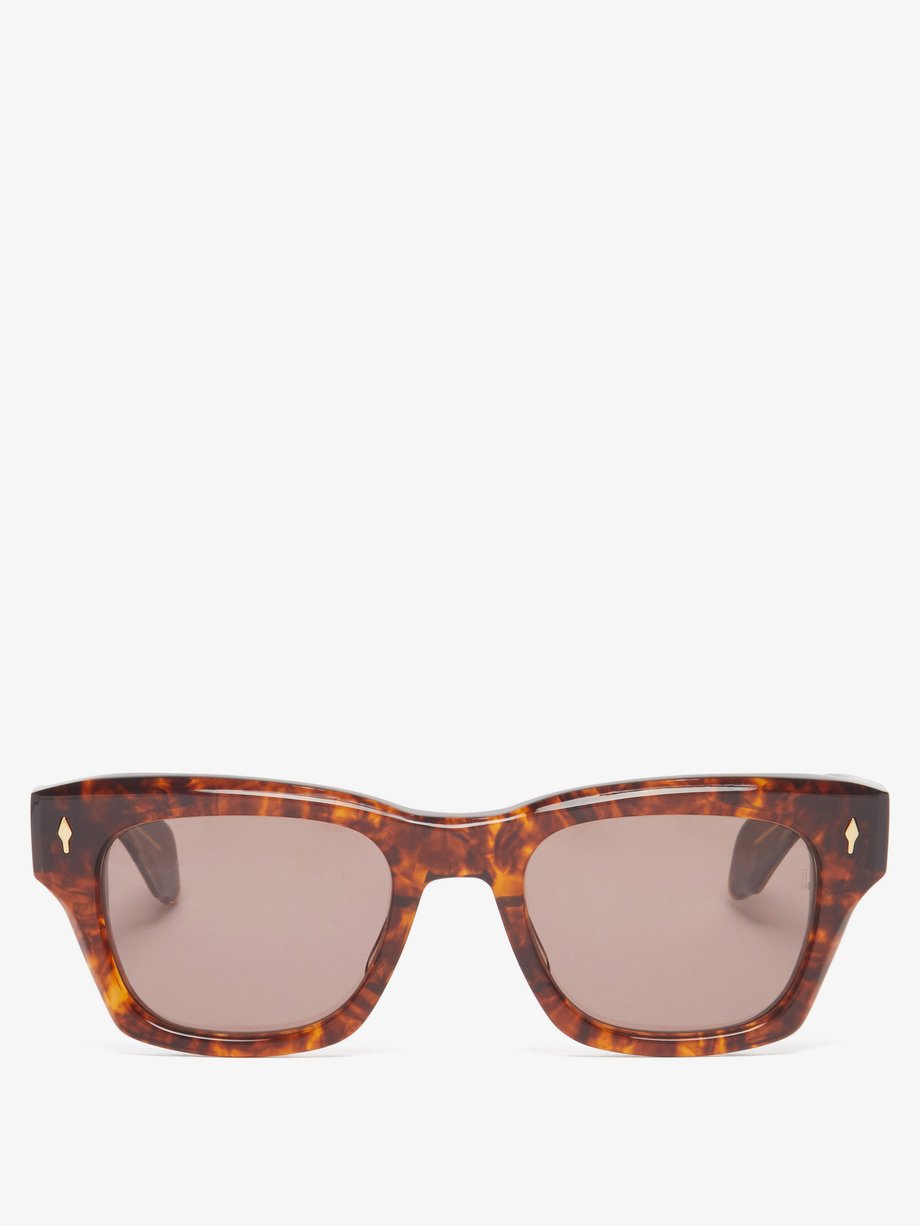Brown Dealan 53 square acetate sunglasses | Jacques Marie Mage ...