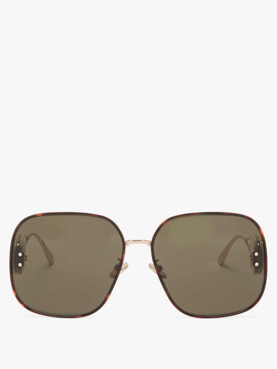 dior square metal sunglasses