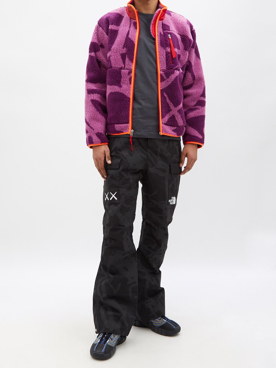 Purple X KAWS Freeride fleece jacket | The North Face 