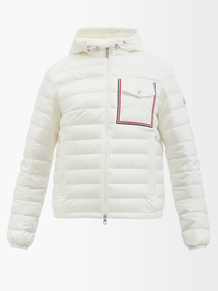Moncler White Lihou patch pocket quilted down jacket | 매치스패션, 모던 럭셔리 온라인 쇼핑
