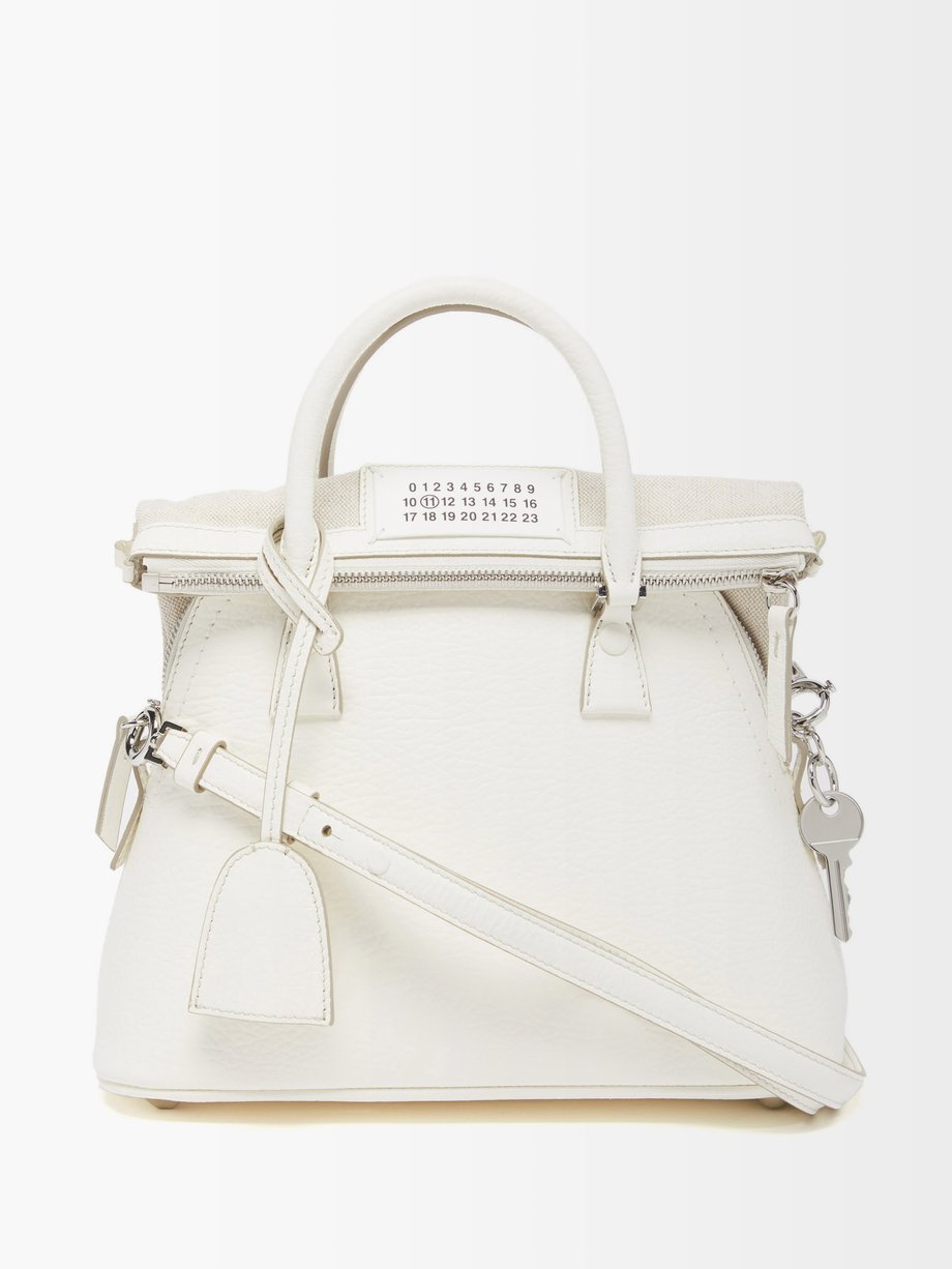 5AC mini leather handbag White Maison Margiela | MATCHESFASHION FR