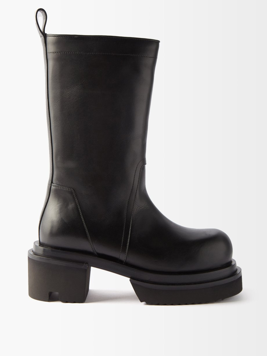 Black Ballast leather platform boots | Rick Owens | MATCHESFASHION AU