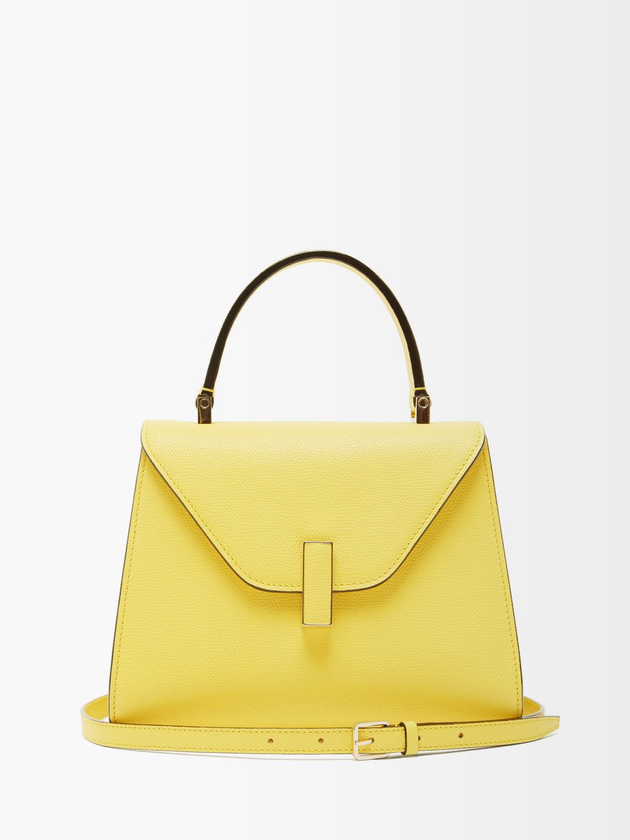 Yellow Iside mini saffiano leather bag | Valextra | MATCHESFASHION AU