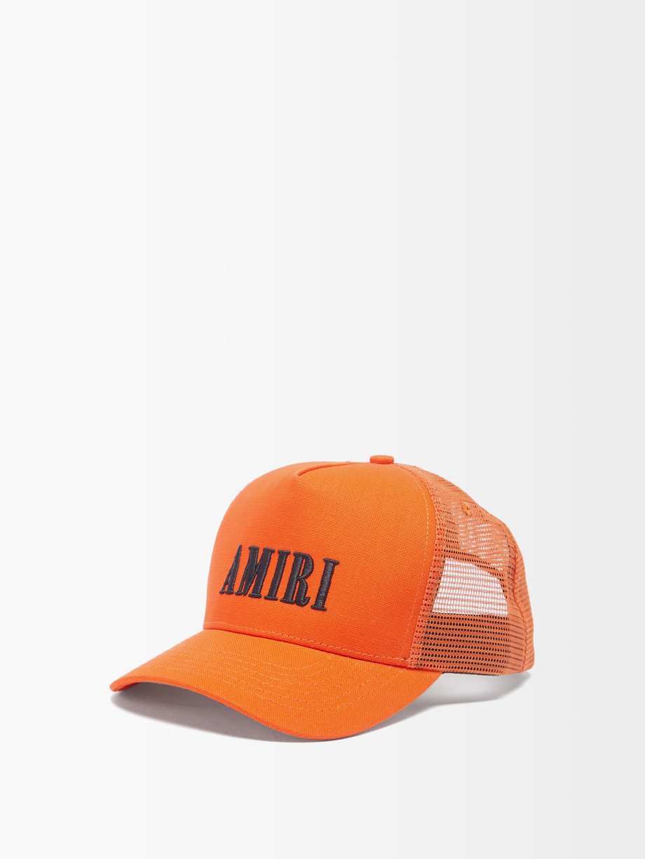 Orange Logo-embroidered cotton baseball cap | Amiri | MATCHESFASHION AU