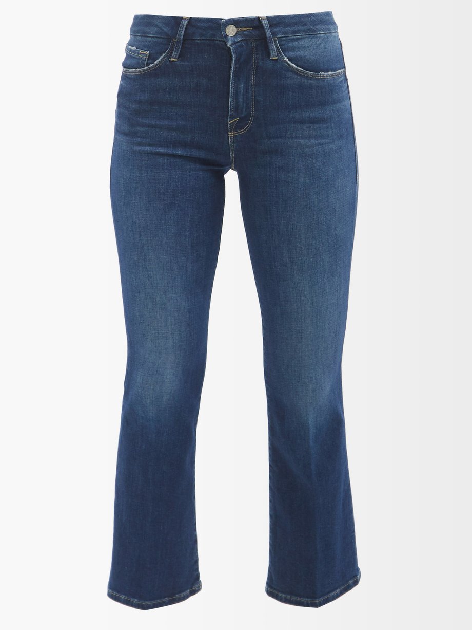 Le Crop Mini Boot jeans Blue FRAME | MATCHESFASHION FR