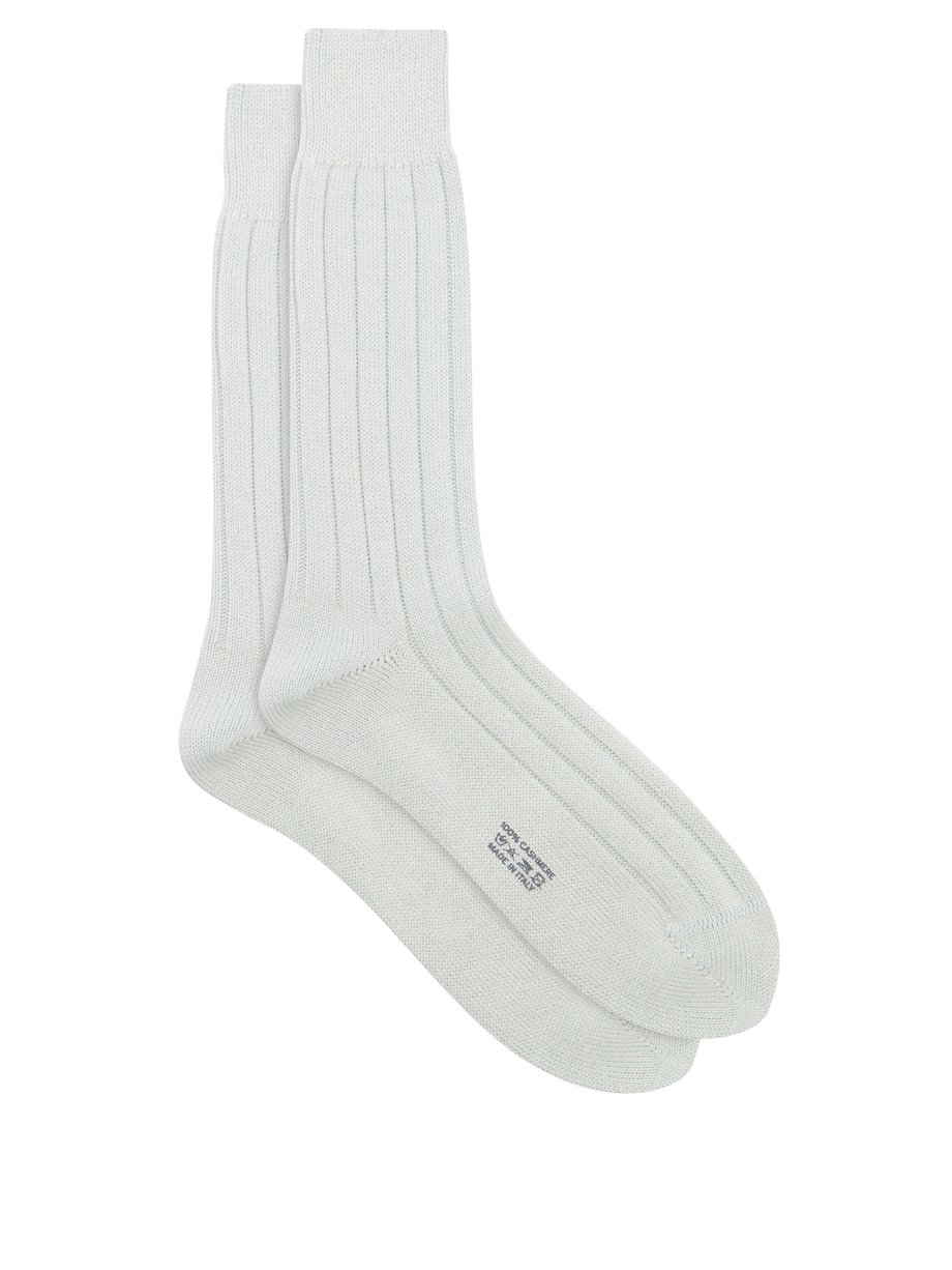 Spending Very angry Believer Tom Ford Tom Ford Ribbed cashmere socks LIGHT  BLUE｜MATCHESFASHION（マッチズファッション)