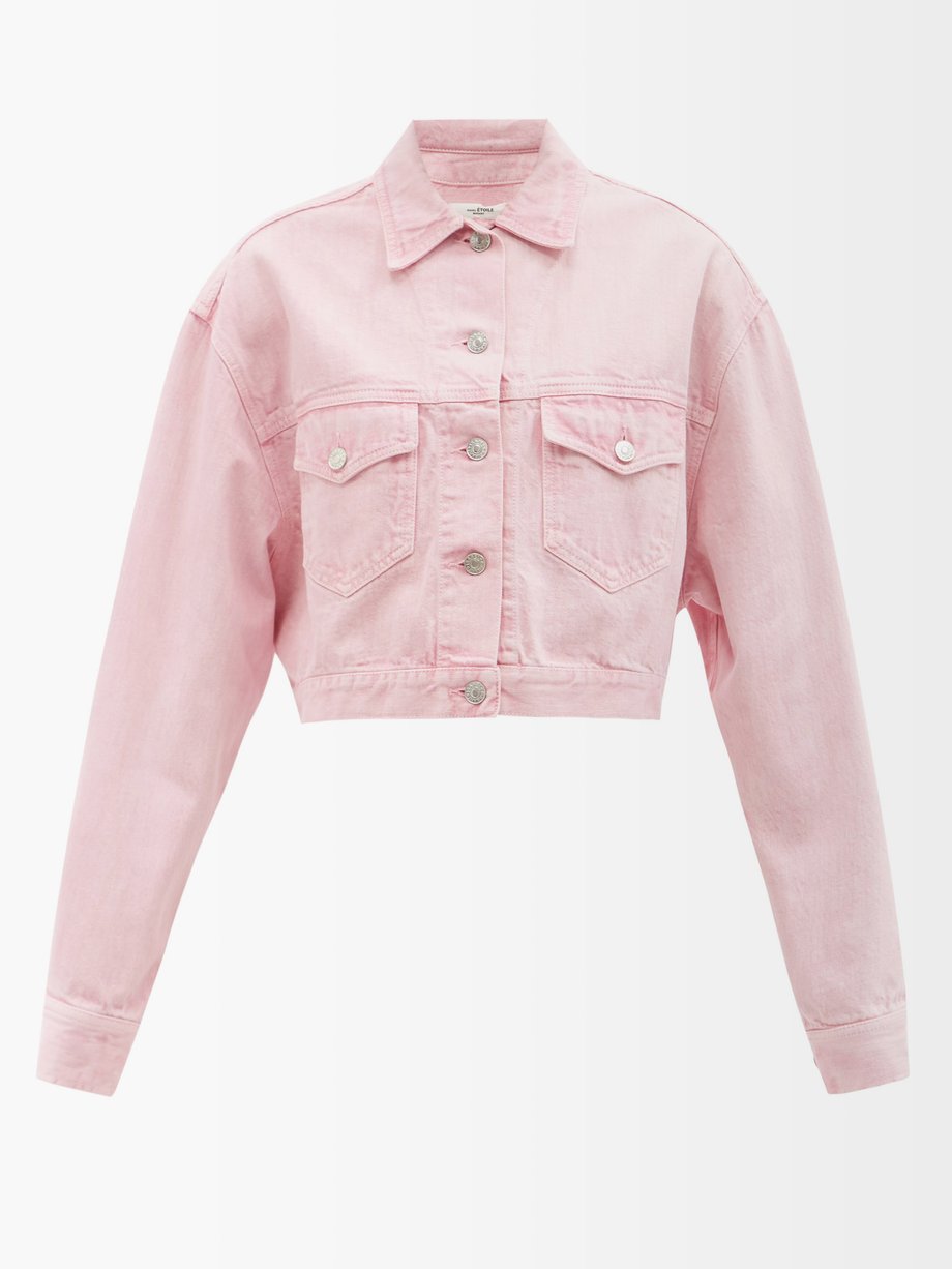 이자벨 마랑 에뚜왈 자켓 Isabel Marant Étoile Pink Tadia denim jacket