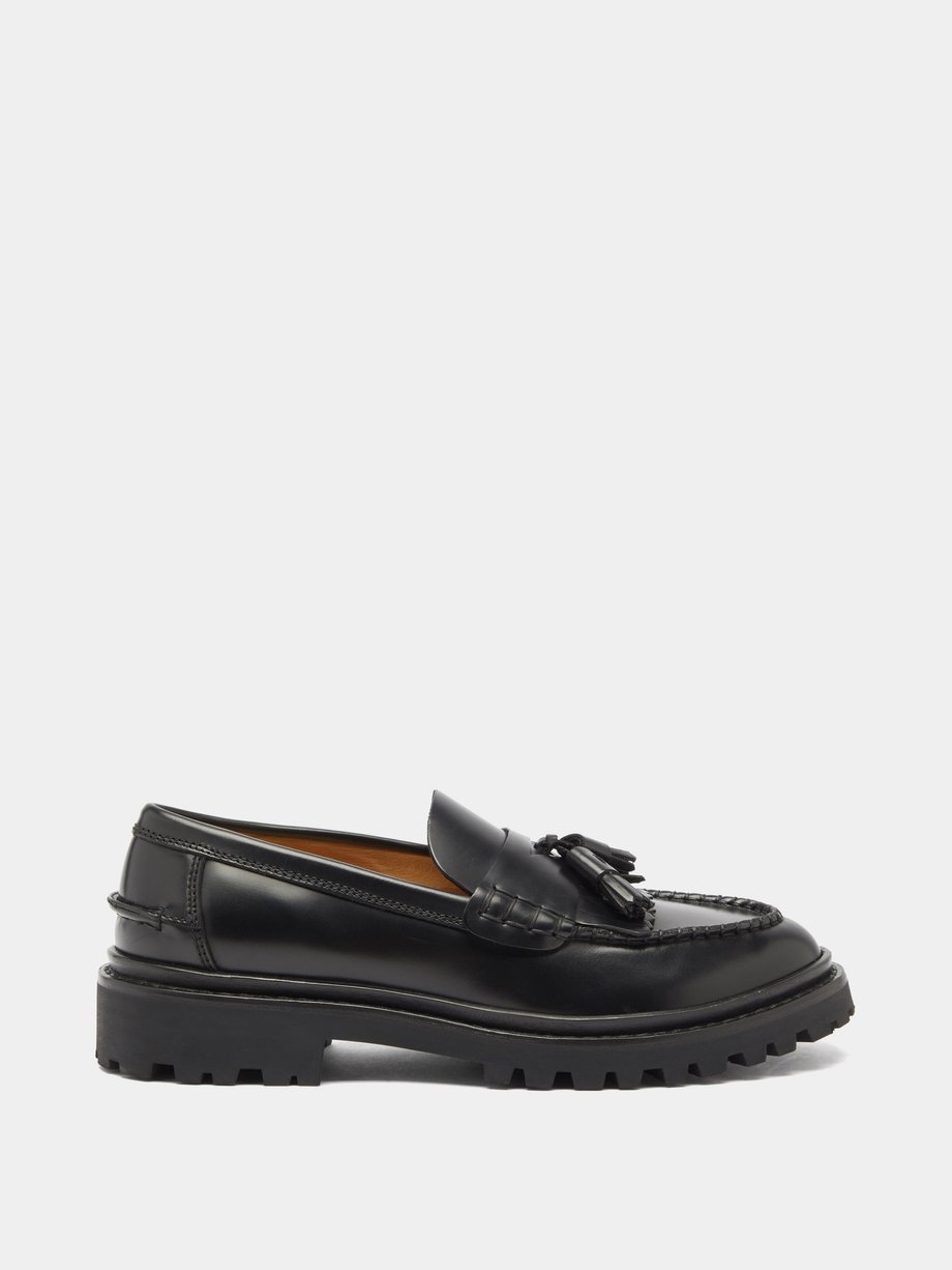 Isabel Marant Black Frezza tassel leather loafers | 매치스패션, 모던 럭셔리 온라인 쇼핑