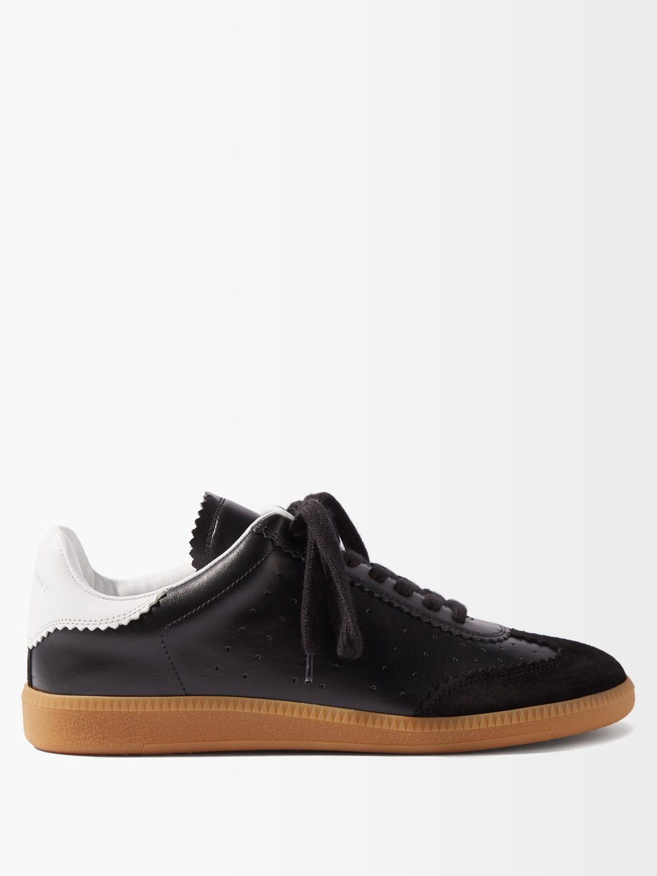 Isabel Marant Isabel Marant Bryce leather and suede trainers Black ...