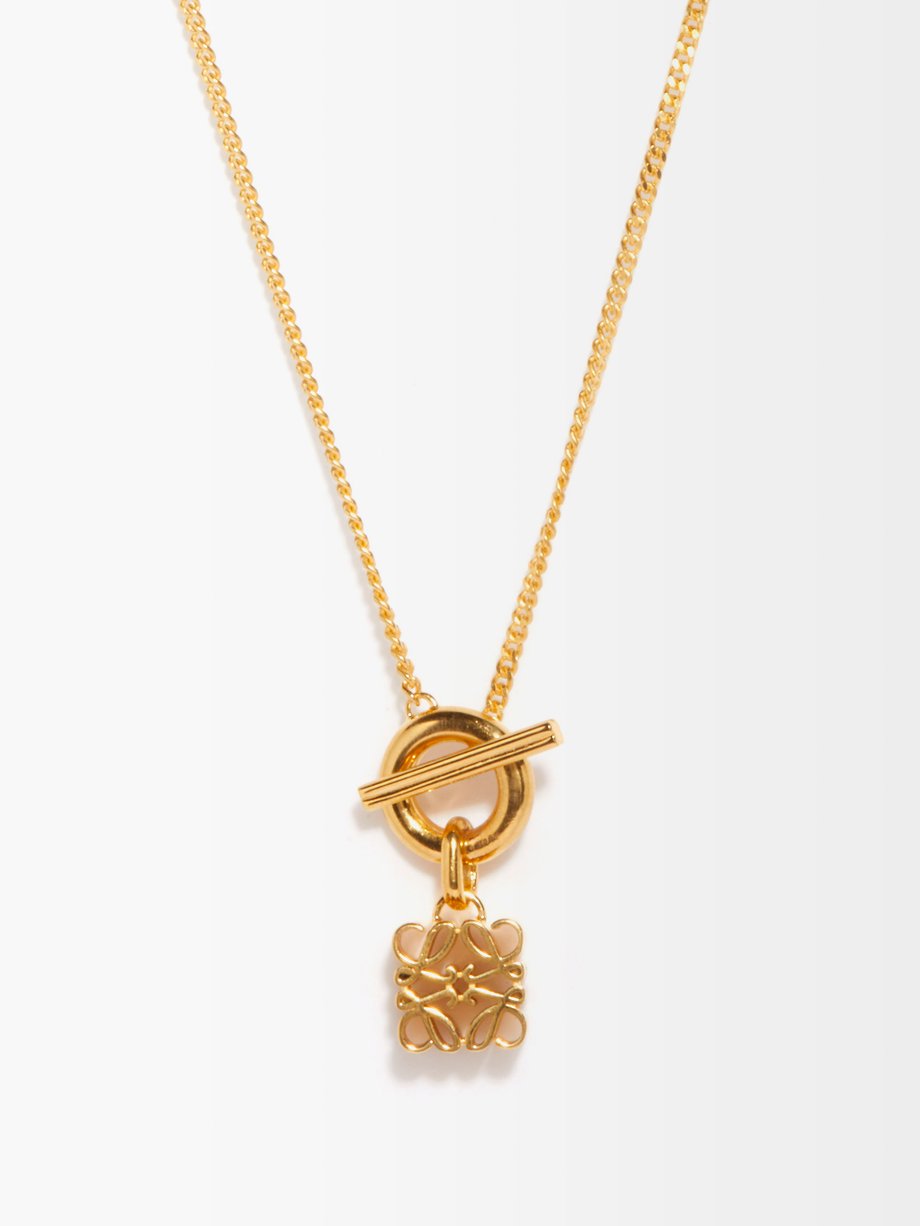Gold Anagram chain necklace | Loewe | MATCHESFASHION US
