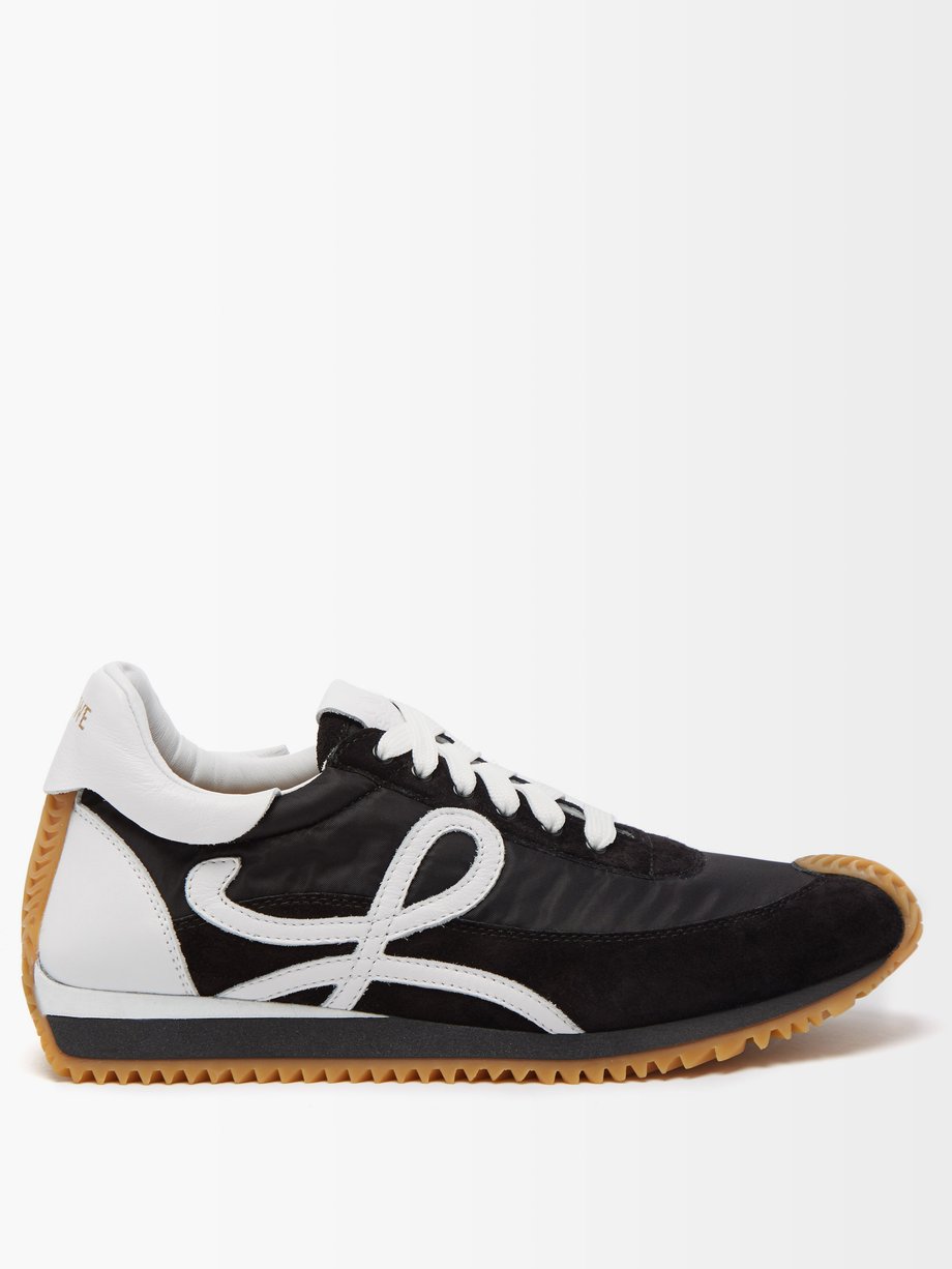 Black Flow Runner panelled suede trainers | LOEWE | MATCHESFASHION UK