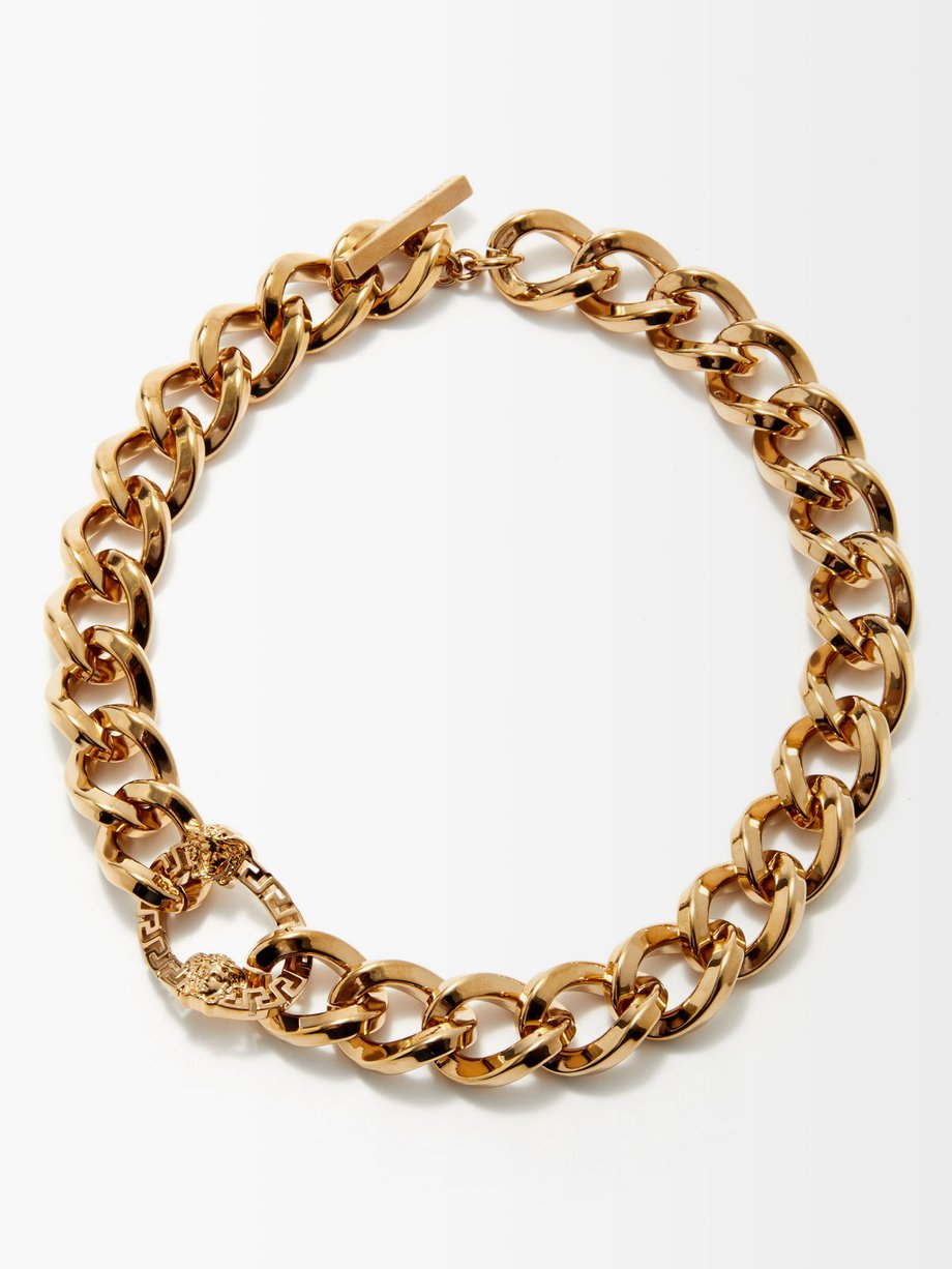 Gold Greca chain necklace | Versace | MATCHESFASHION US