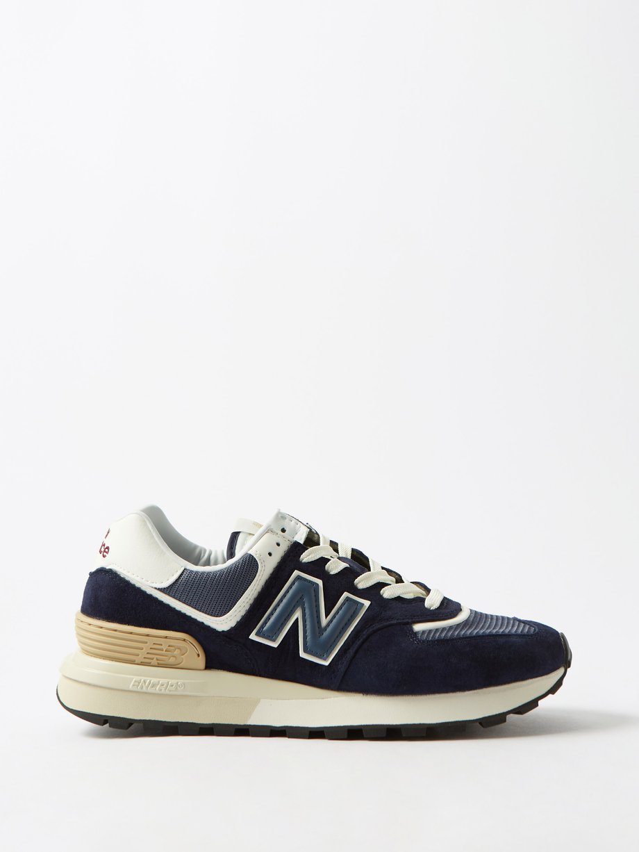 574 Legacy leather and mesh trainers Blue New Balance | MATCHESFASHION FR