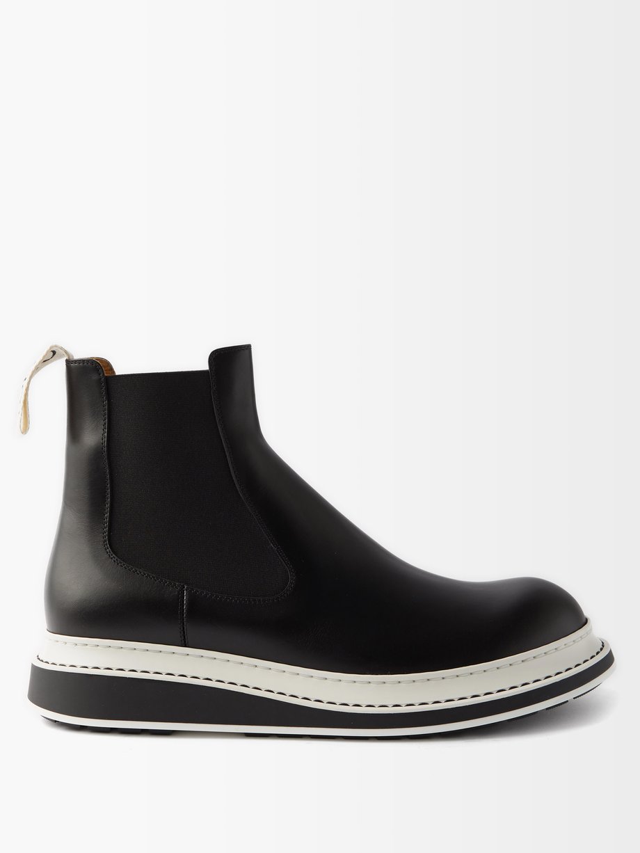 Black Layered-sole leather Chelsea boots | Loewe | MATCHESFASHION AU