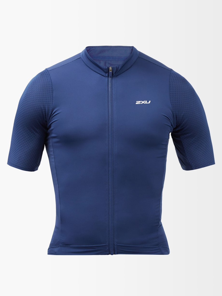 2XU Blue Aero zipped short-sleeved cycling top | 매치스패션, 모던 럭셔리 온라인 쇼핑