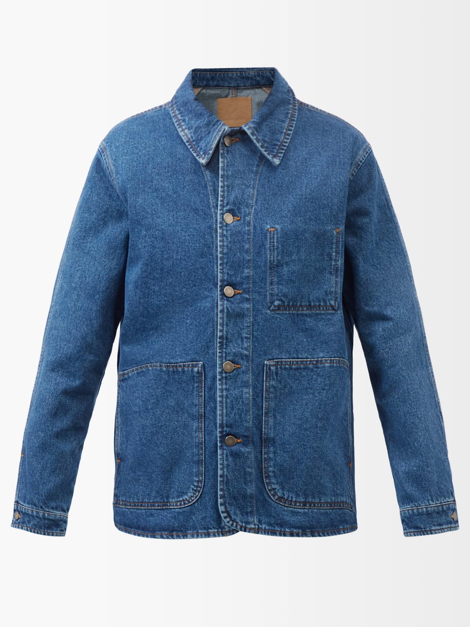 Blue Organic-cotton denim chore jacket | ANOTHER ASPECT | MATCHESFASHION AU