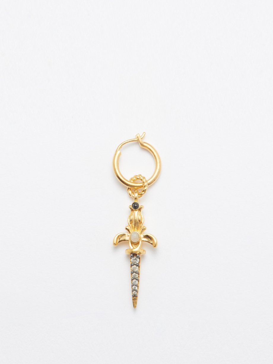 Harris Reed X Missoma Missoma Dagger 18kt recycled gold-plated single