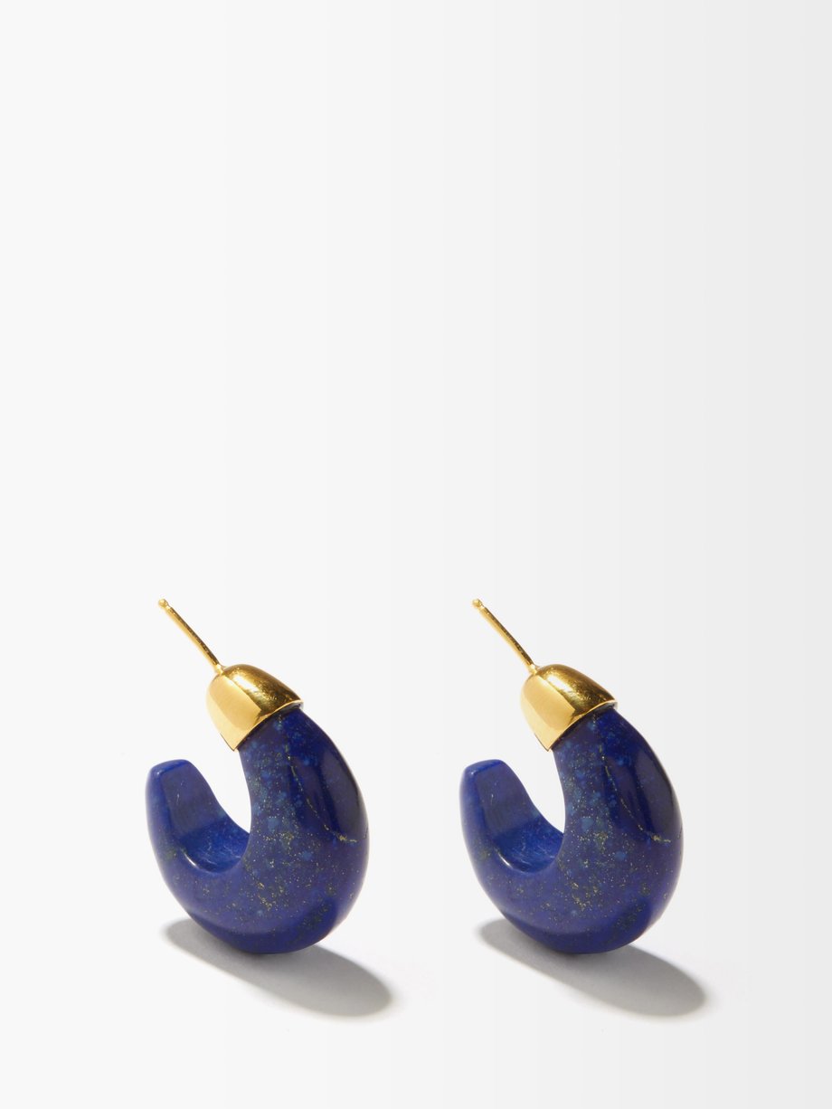 소피 부하이 귀걸이 Sophie Buhai Blue Donut lapis lazuli hoop earrings