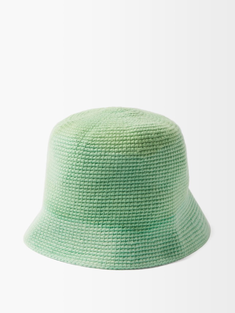 The Elder Statesman Green Ombré cashmere bucket hat | 매치스패션, 모던 럭셔리 온라인 쇼핑