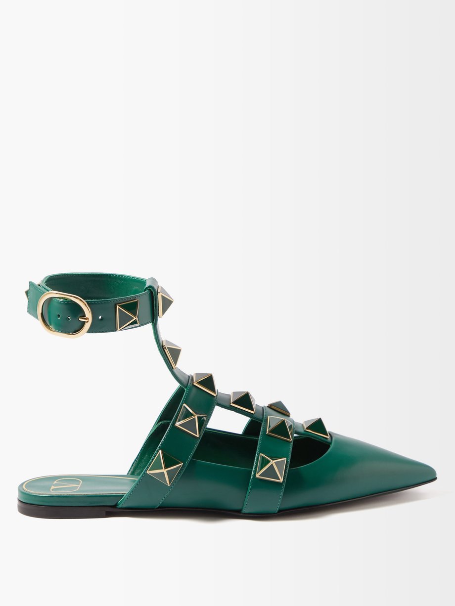 valentino roman stud green