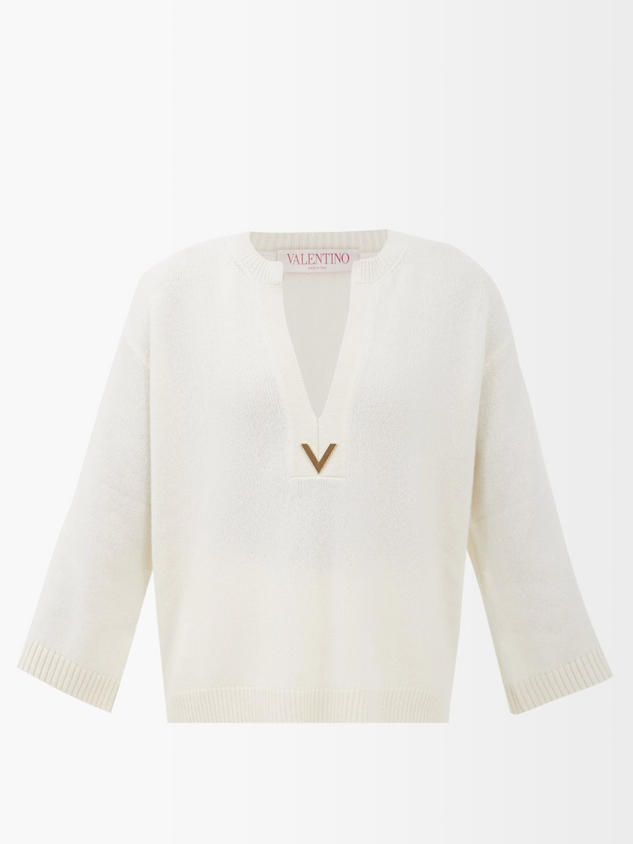 valentino white sweater