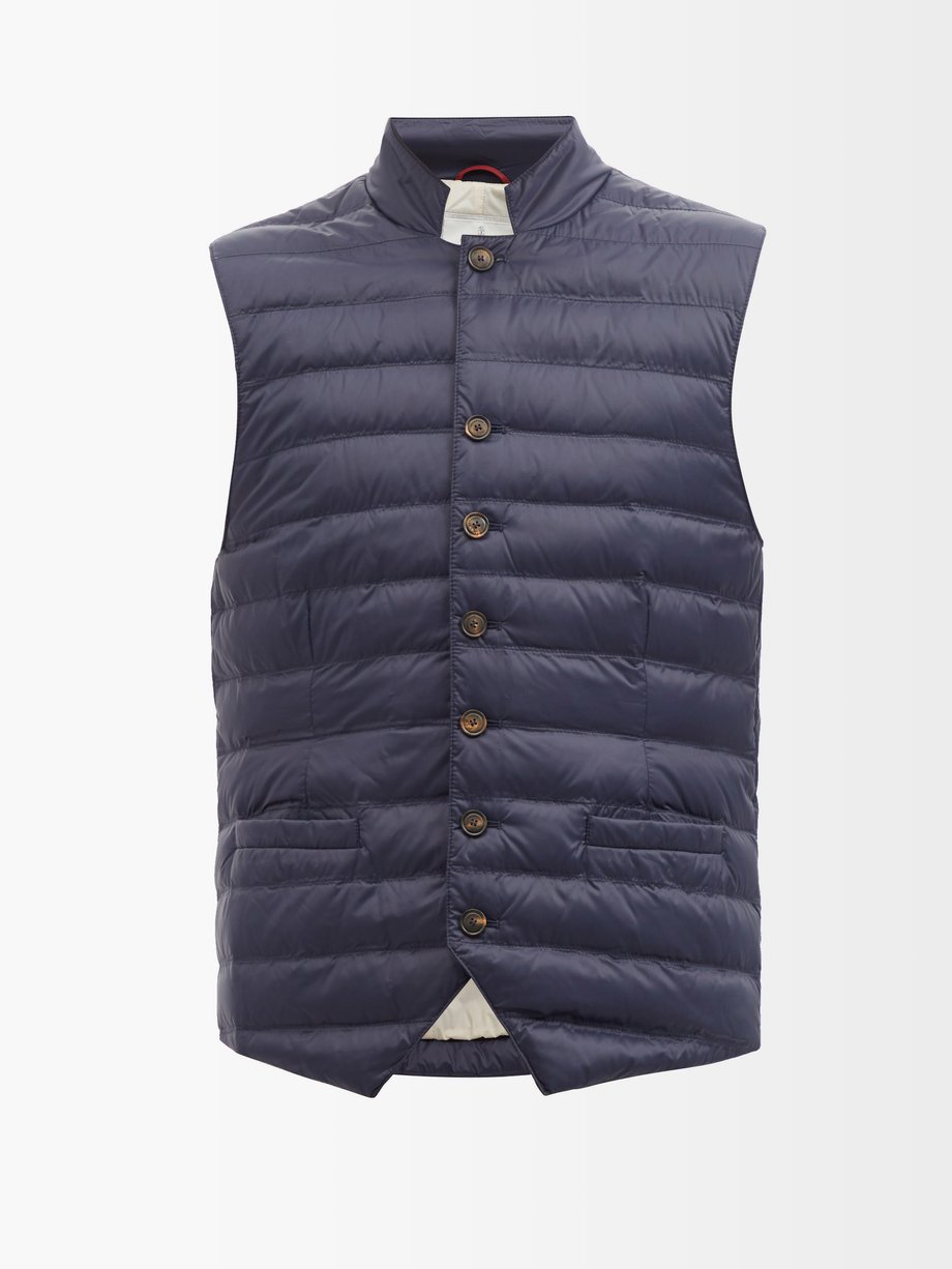 Quilted shell gilet