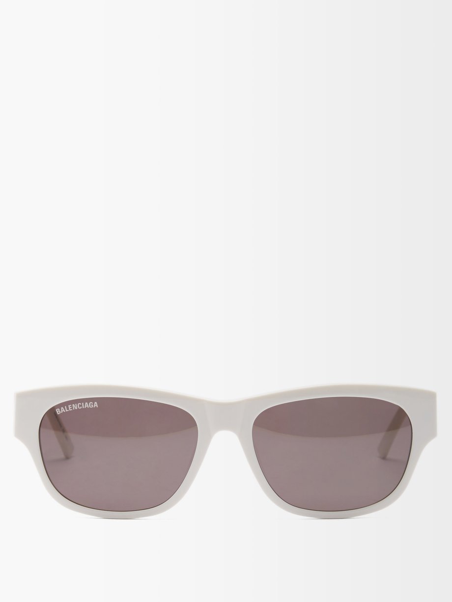 Neutral D-frame acetate sunglasses | Balenciaga | MATCHESFASHION US