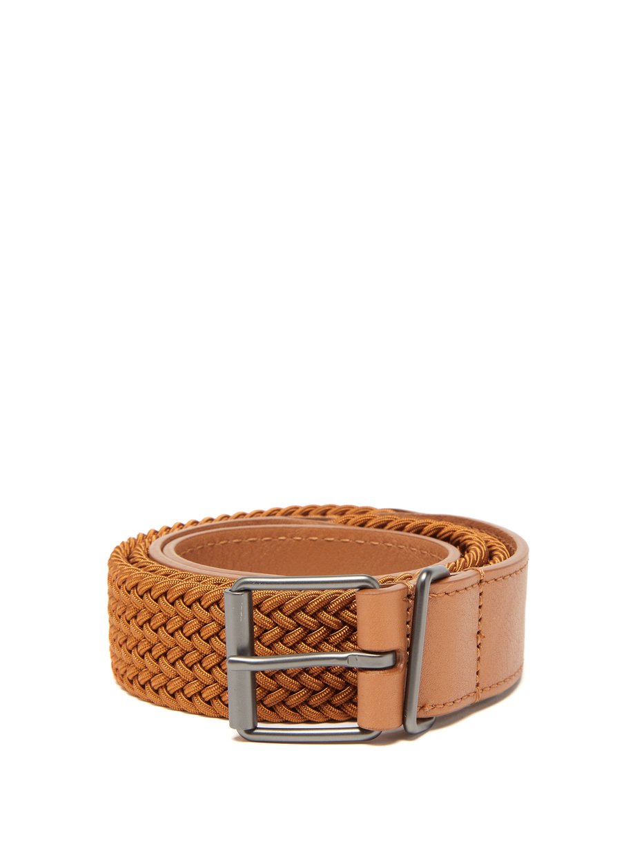 tan elasticated belt