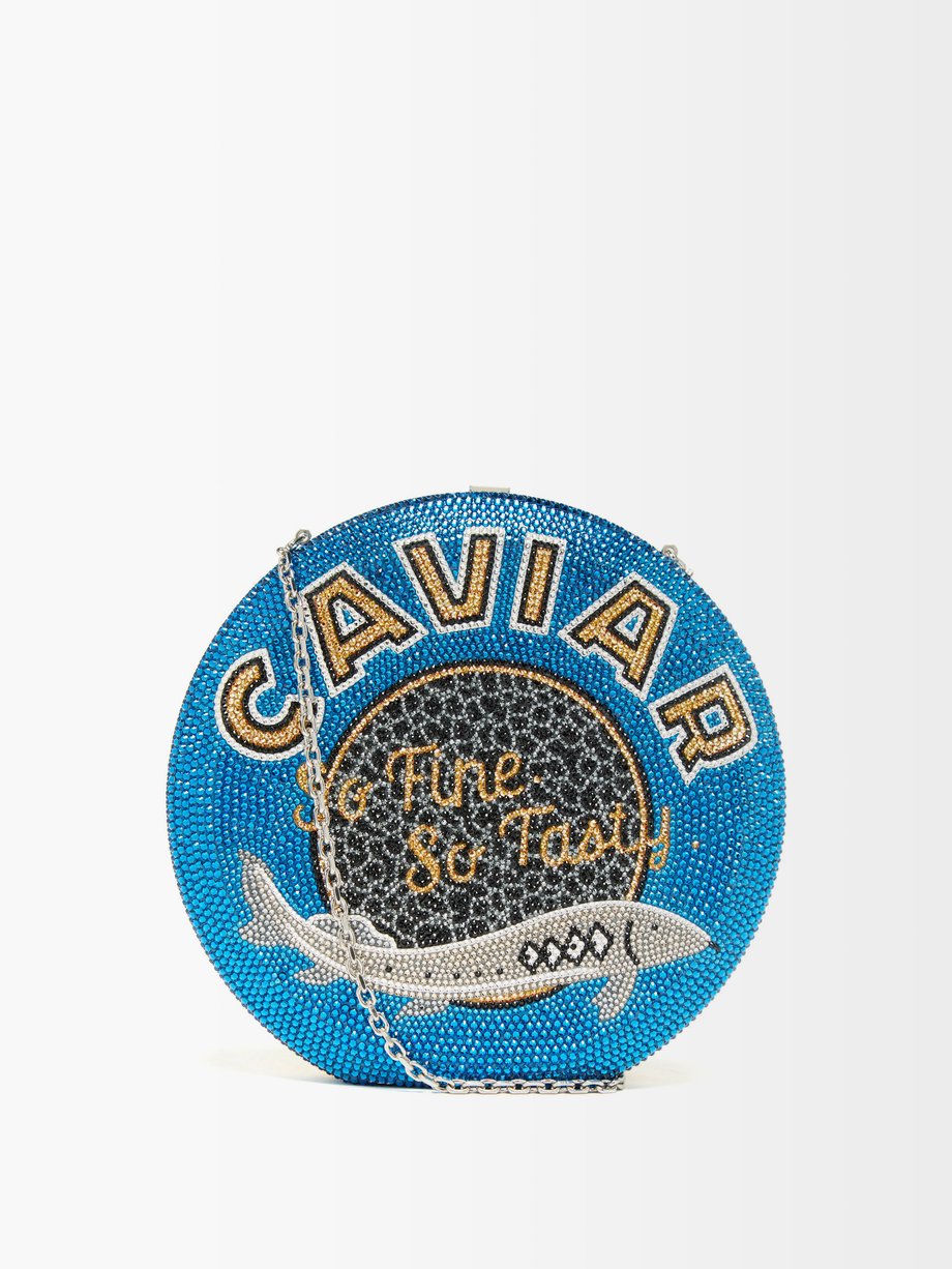Judith Leiber Blue Caviar Tin crystal-embellished clutch | 매치스패션, 모던 ...