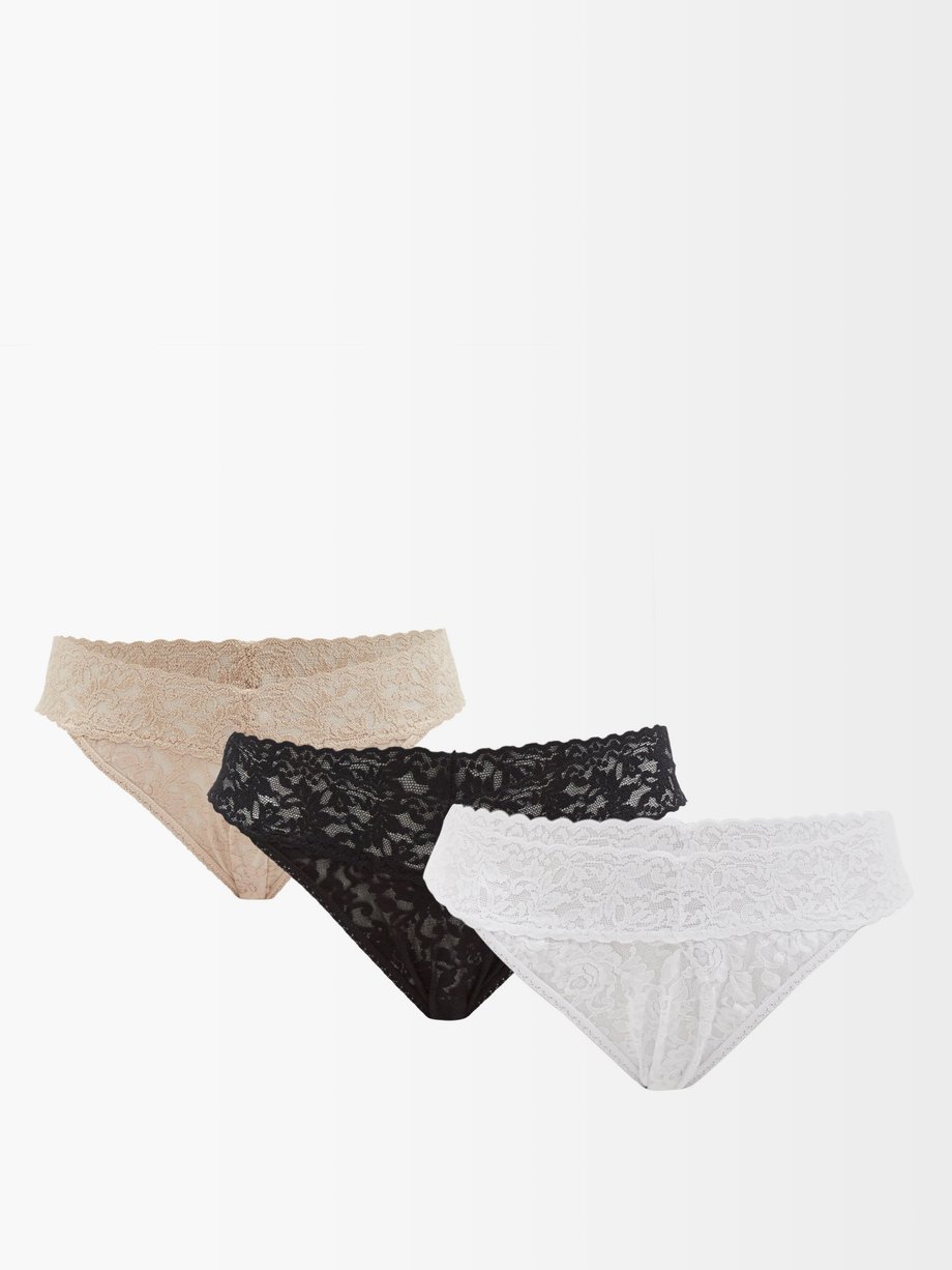 Pack of three Signature lace thongs White Hanky Panky | MATCHESFASHION FR