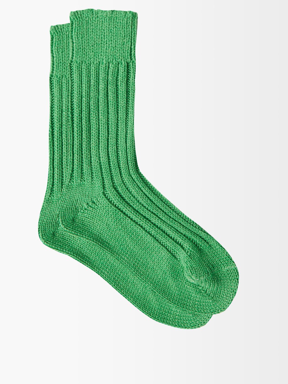 Green Yosemite cashmere socks | The Elder Statesman | MATCHESFASHION UK