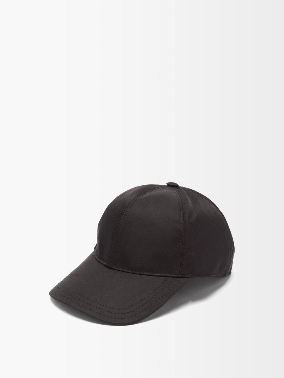 prada logo plaque baseball cap