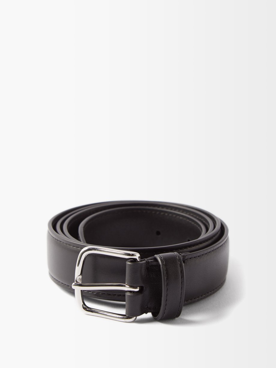 The Row Black Leather belt | 매치스패션, 모던 럭셔리 온라인 쇼핑