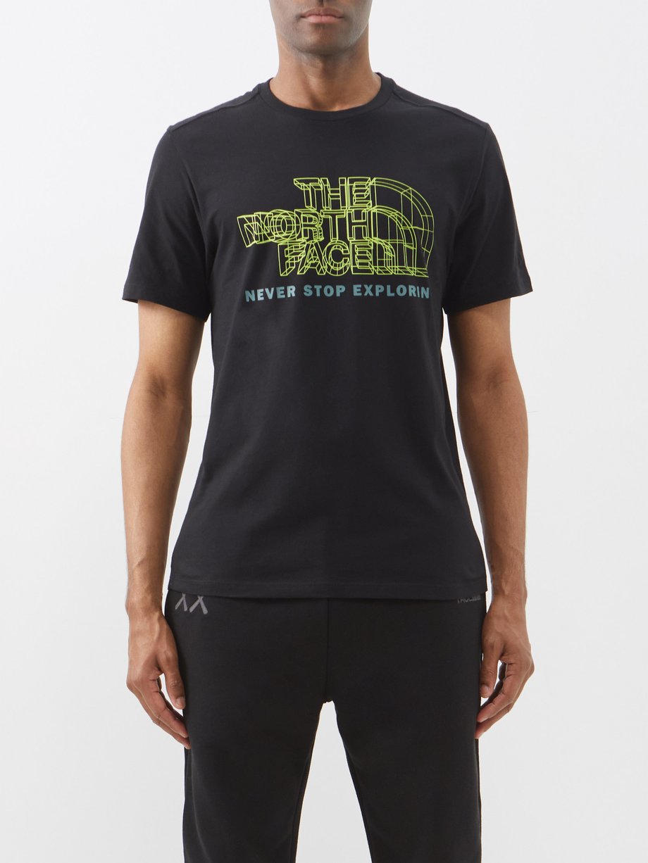 Black Coordinates print cotton-jersey T-shirt | The North Face ...