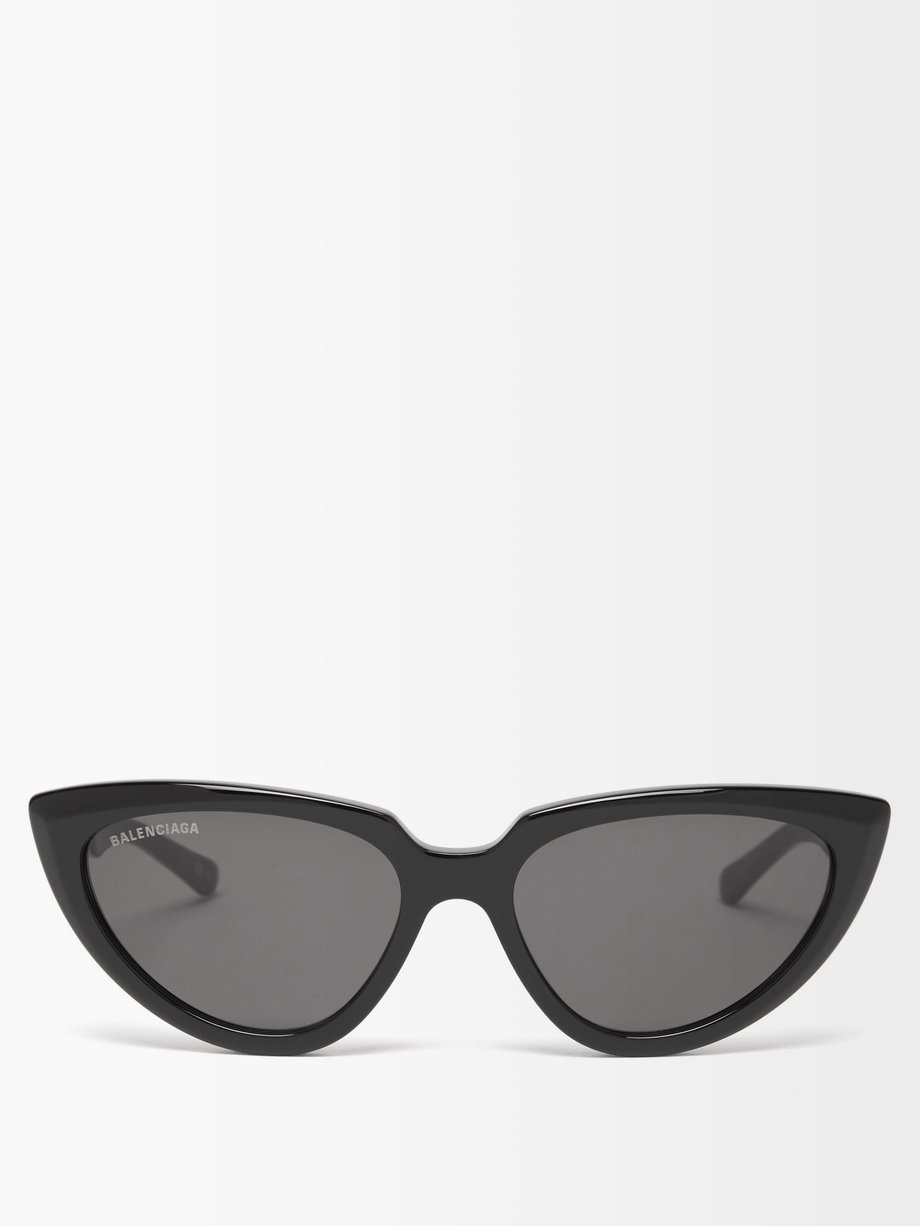 Balenciaga Black Tip cat-eye acetate sunglasses | 매치스패션, 모던 럭셔리 온라인 쇼핑