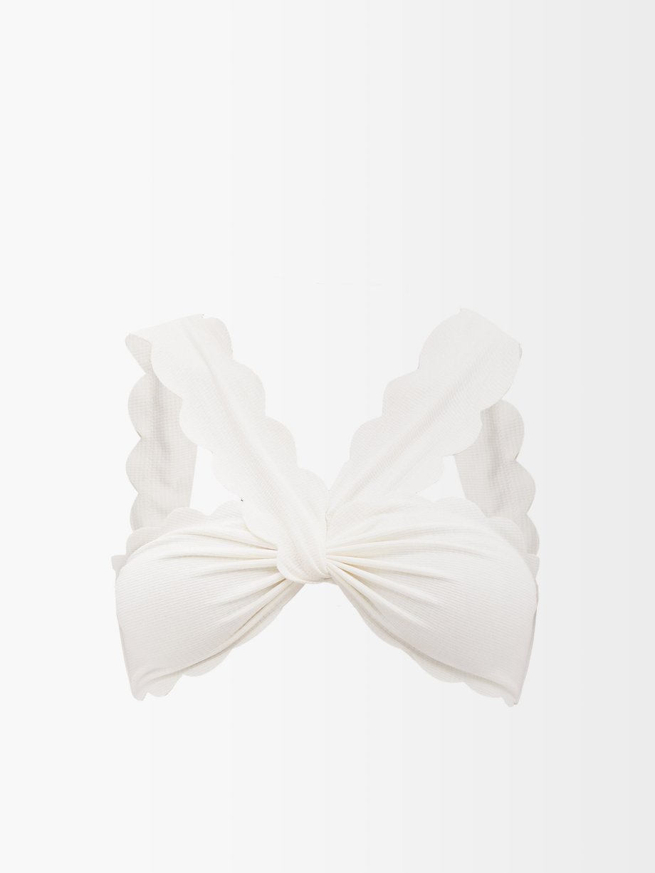 White East River scalloped-edge bikini top | Marysia | MATCHESFASHION AU