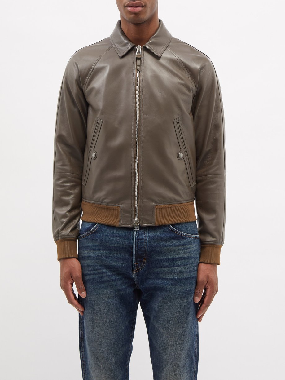 tom ford leather shirt