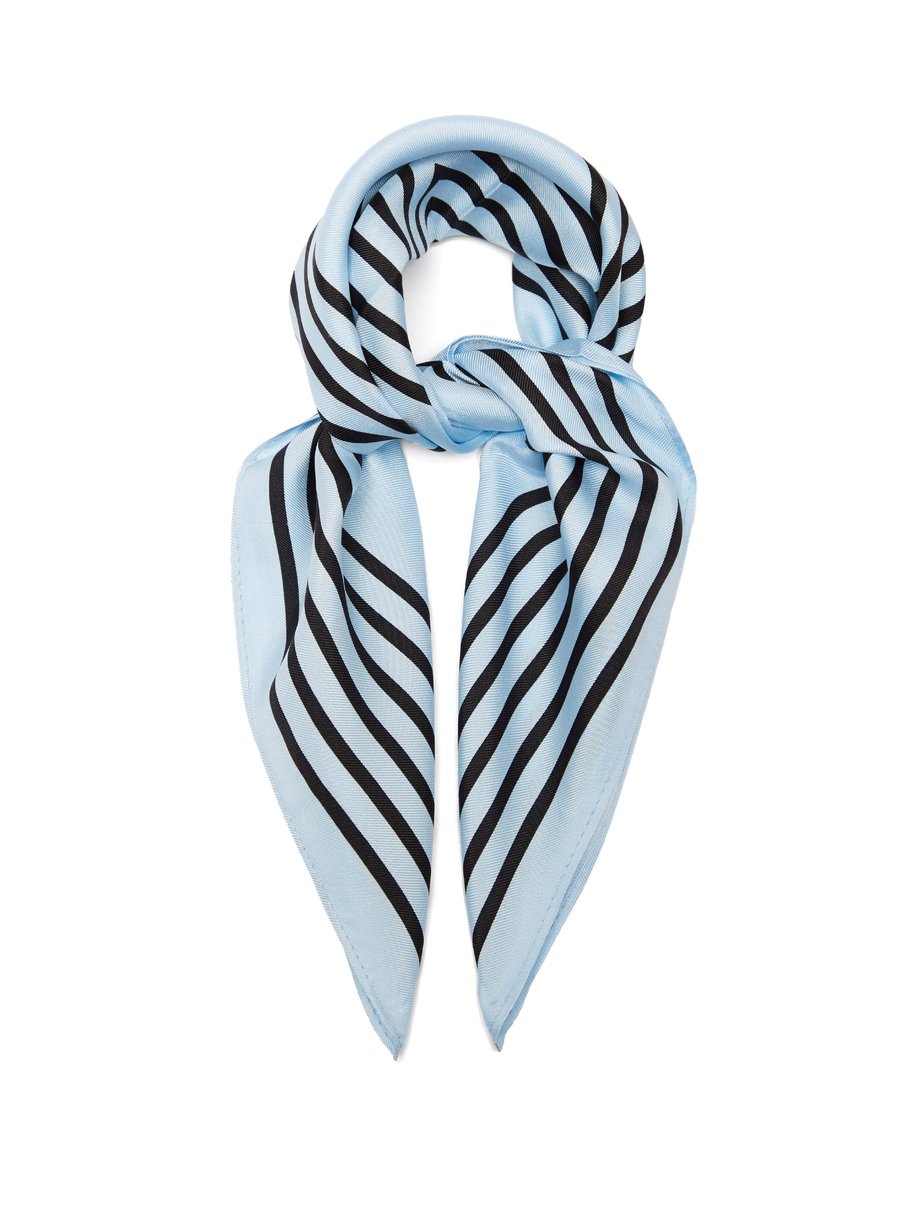 Striped silky vintage scarf.
