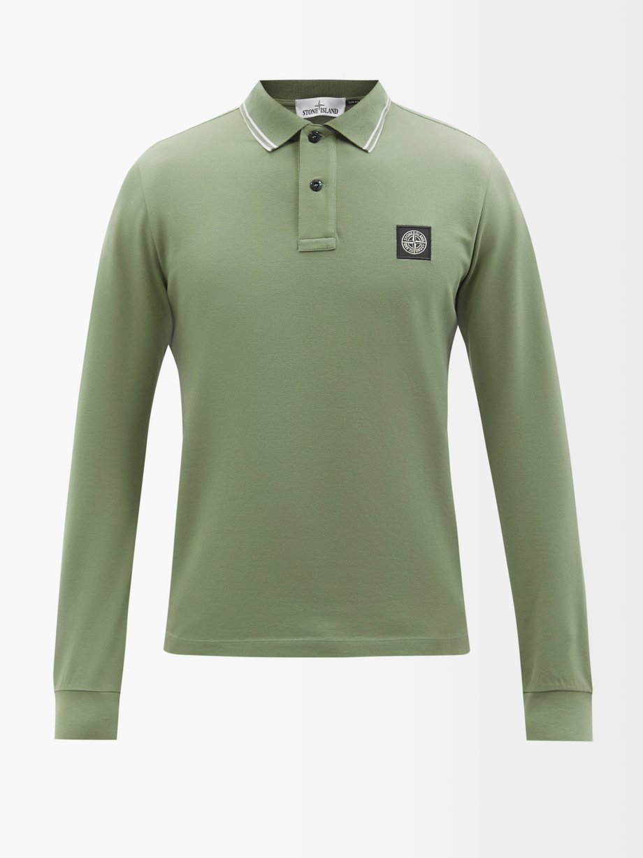 ストーンアイランド メンズ green コンパスパッチポロシャツ トップス ポロシャツ 最大77%OFFクーポン ポロシャツ