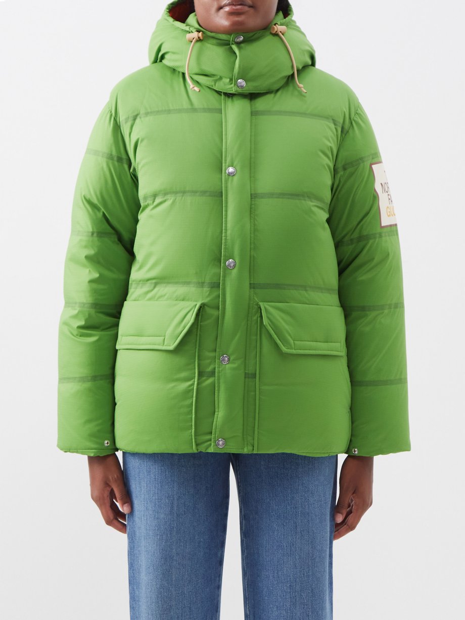 X The North Face Ripstop Down Coat Green Gucci Matchesfashion Fr